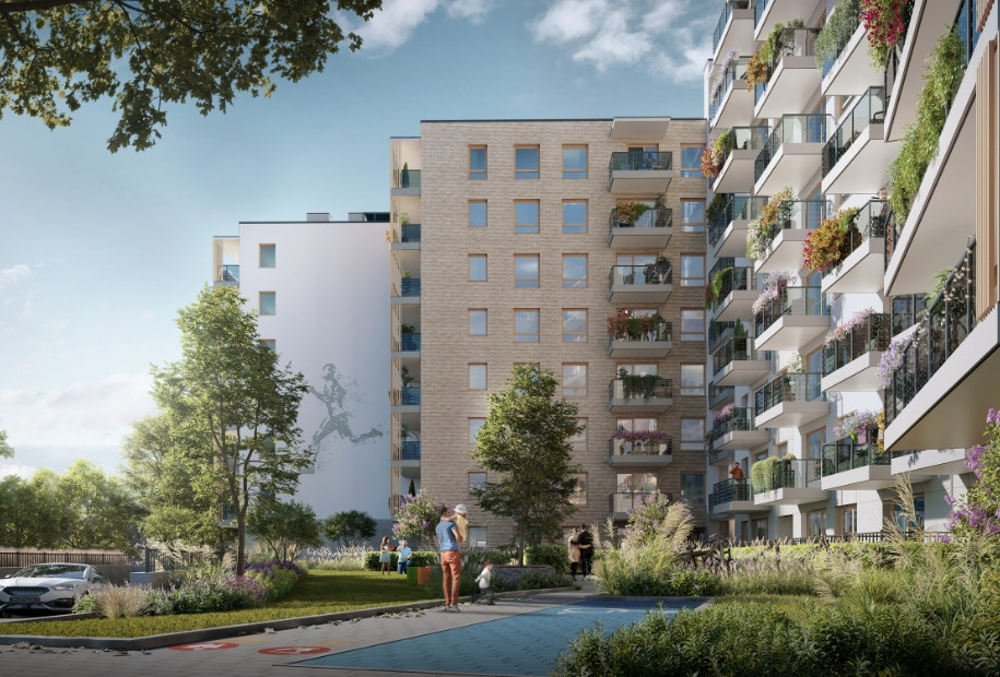 wizualizacja Osiedla Kusocińskiego made by Unidevelopment